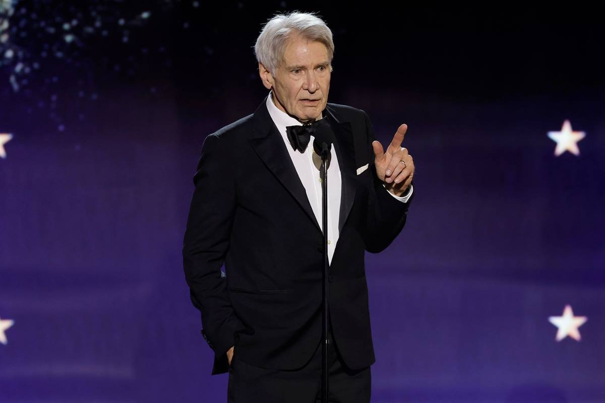 Harrison Ford receives Critics Choice career achievement award