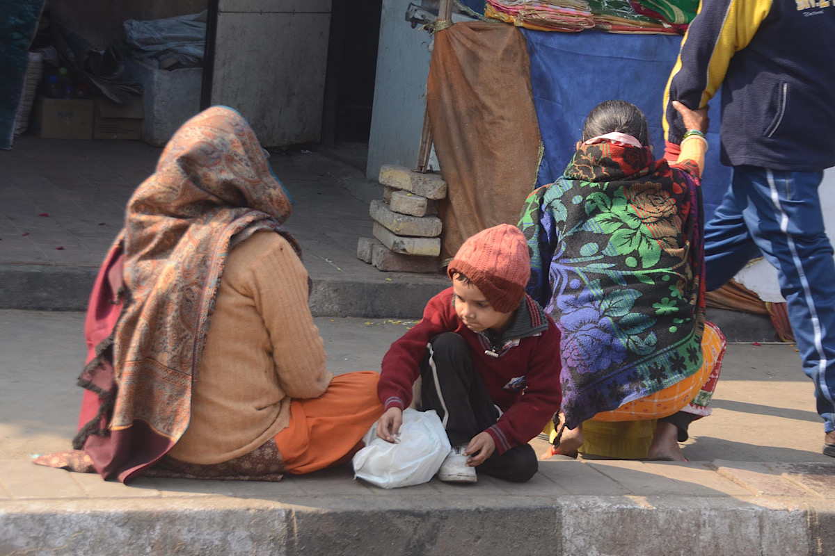 Delhi: Amid freezing cold, a little solace from the Sun