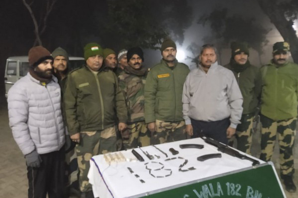 Punjab: BSF seizes illegal arms, ammunition in Ferozpur