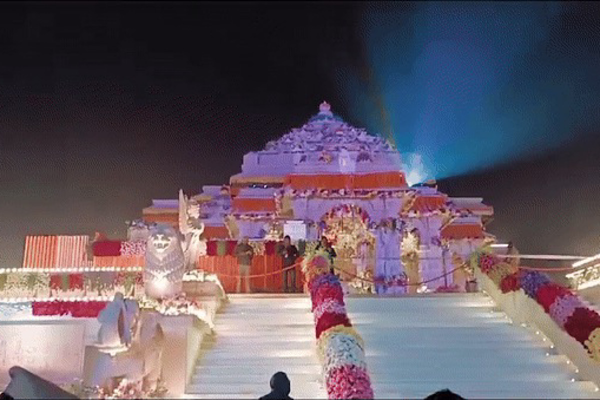 Ram Temple illuminated, decorated beautifully ahead of ‘Pran Pratishtha’ ceremony