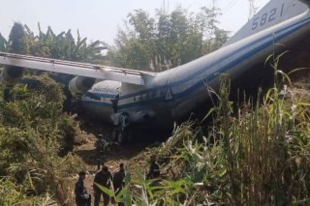 Myanmar Military plane meets with accident in Mizoram