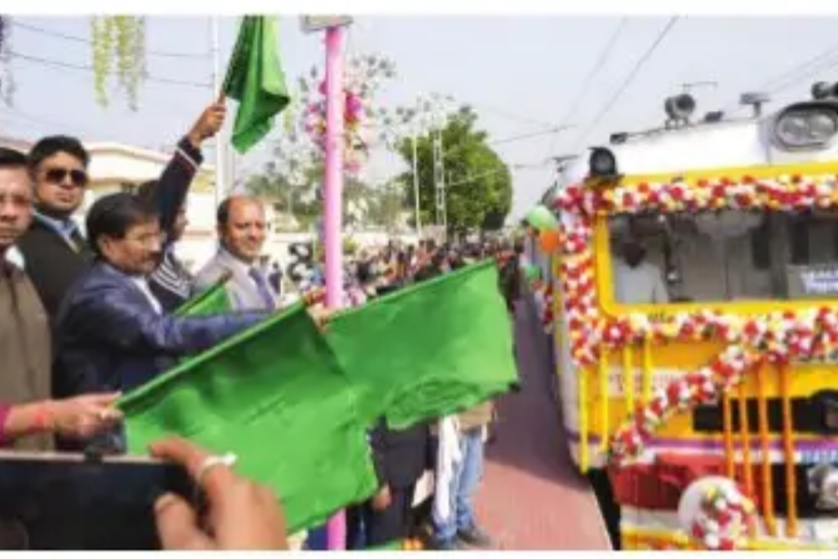 Matribhumi Local with 1st BRISK SPRINT class coaches flagged off