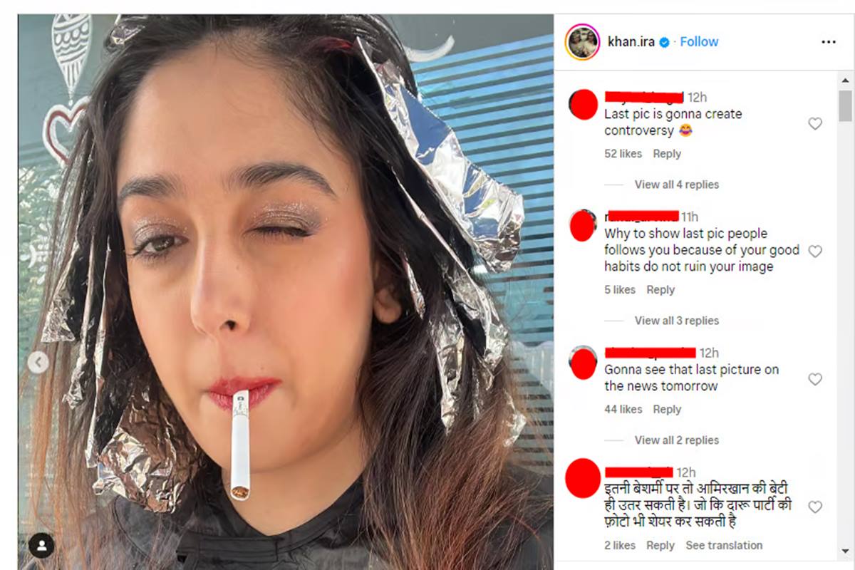 Ira Khan trolled for smoking cigarette in her pre-wedding photos