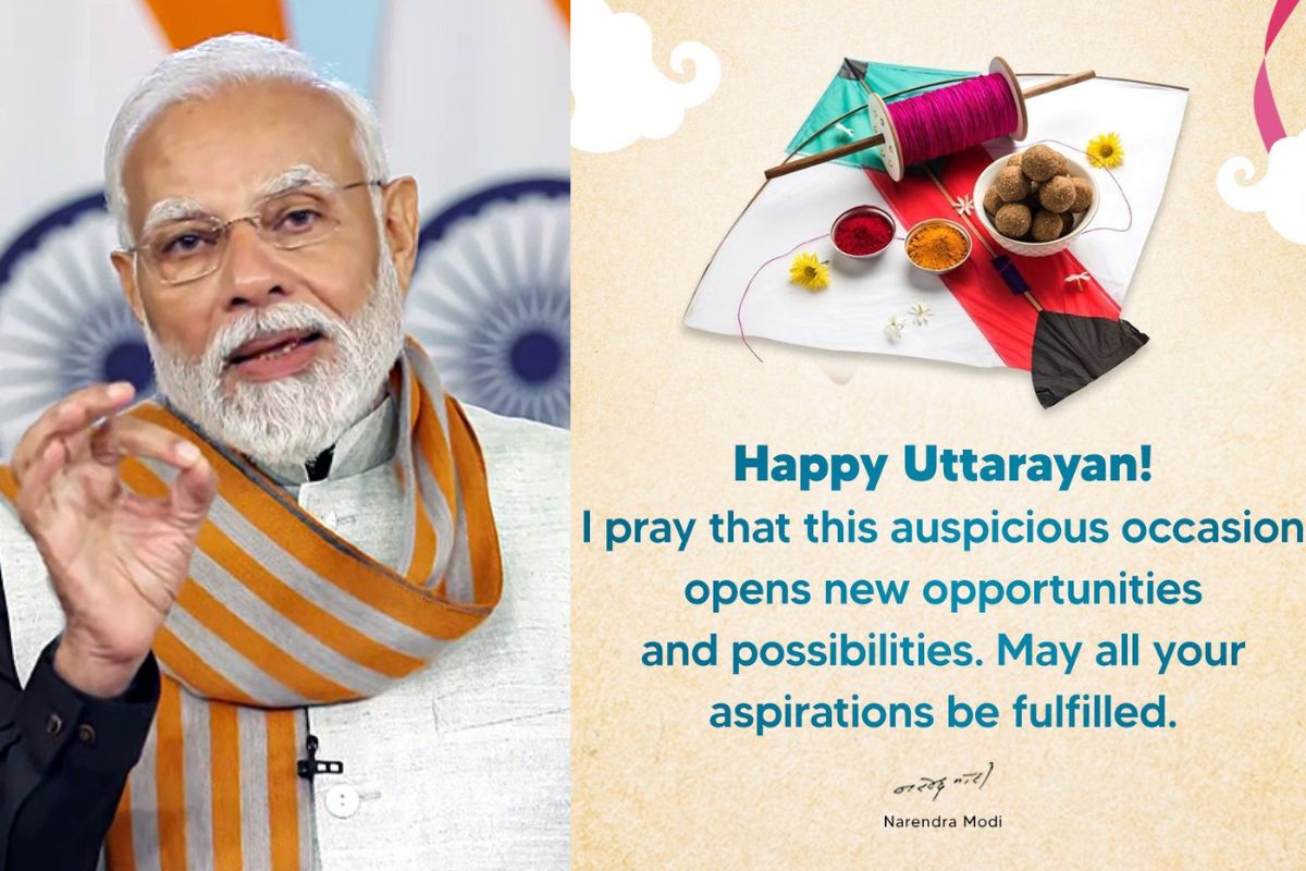PM conveys Uttarayan greetings