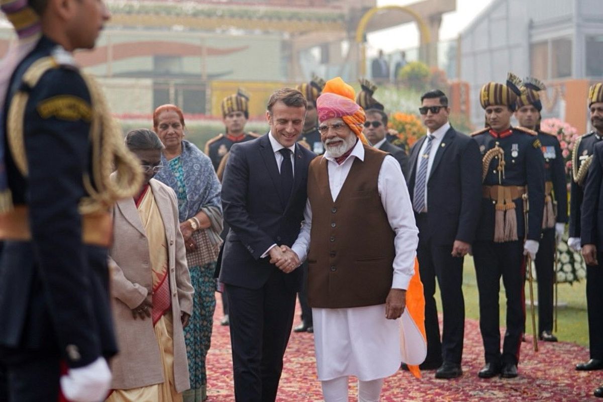 “Long live India-France friendship”: Emmanuel Macron at Rashtrapati Bhavan