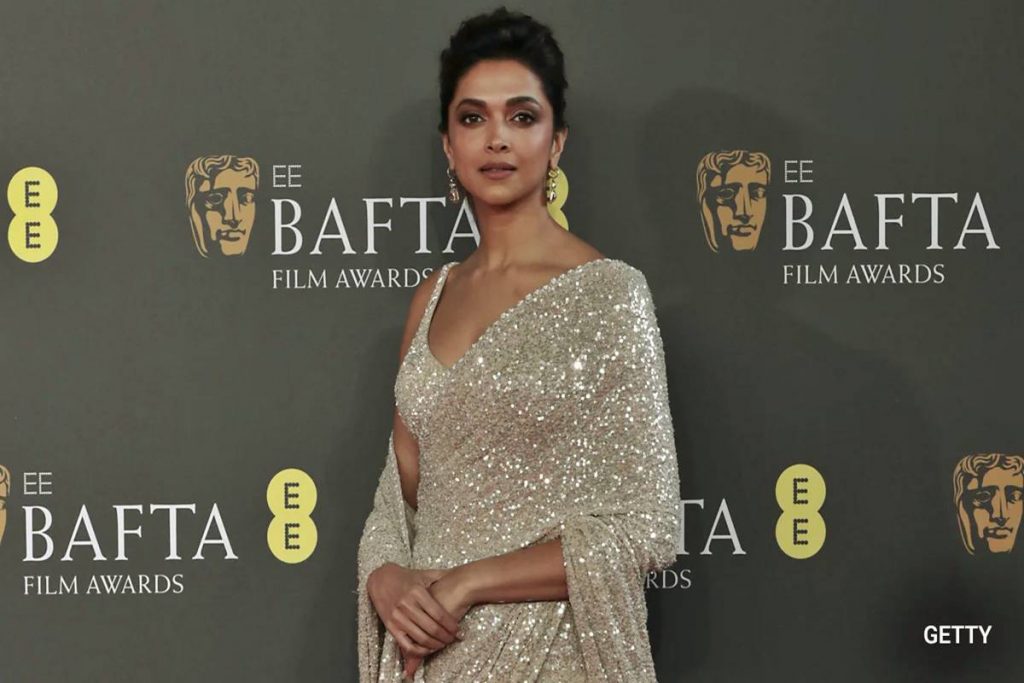 Deepika Padukone shines in Sabyasachi saree at BAFTA debut - The Statesman