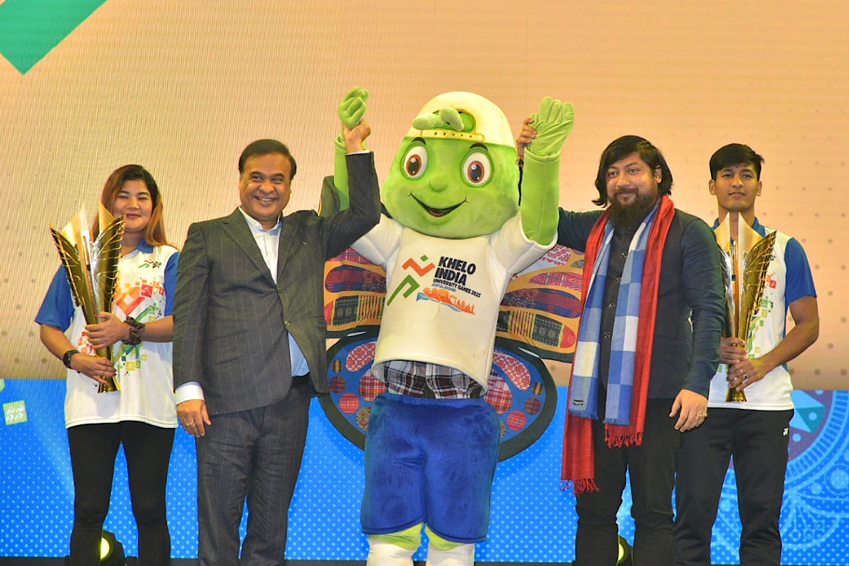 Assam CM launches KIUG 2023 logo and mascot Ashtalakshmi in glittering ceremony