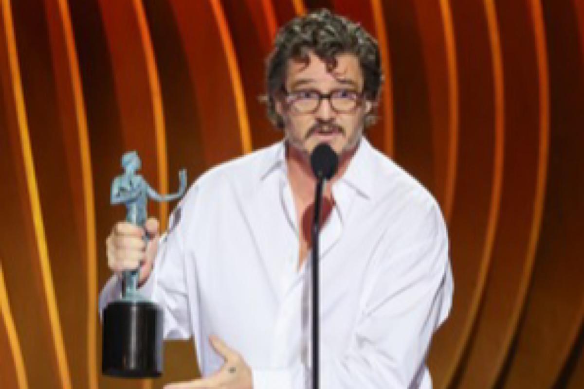 Pedro Pascal says ‘I’m a little drunk’ during SAG awards acceptance speech