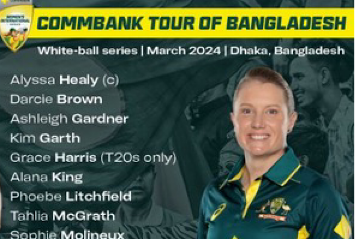 Vlaeminck, Molineux returns as Australia name women’s white-ball squad for Bangladesh tour
