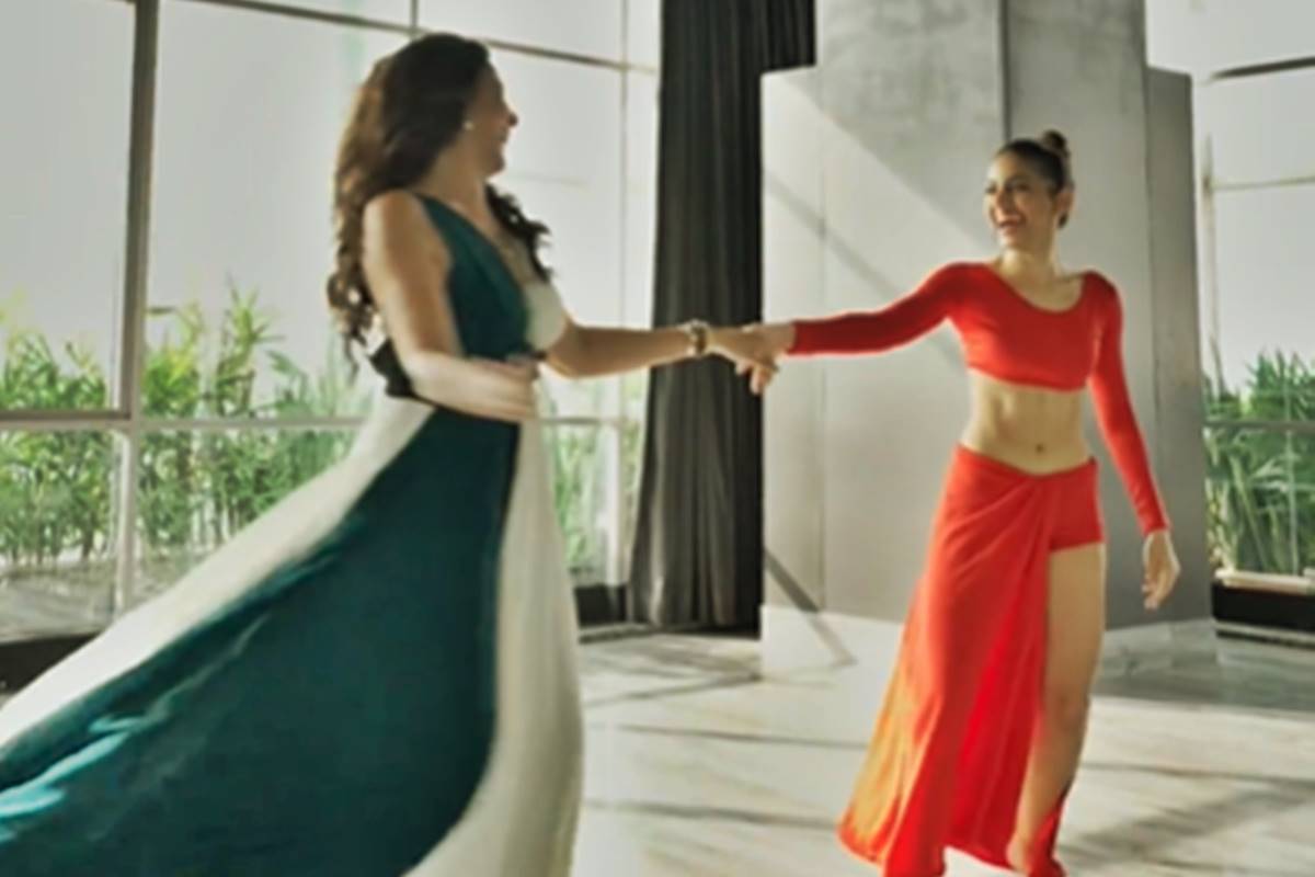 Alaya F and Pooja Bedi dance to ‘Pehla Nasha’, fans delighted