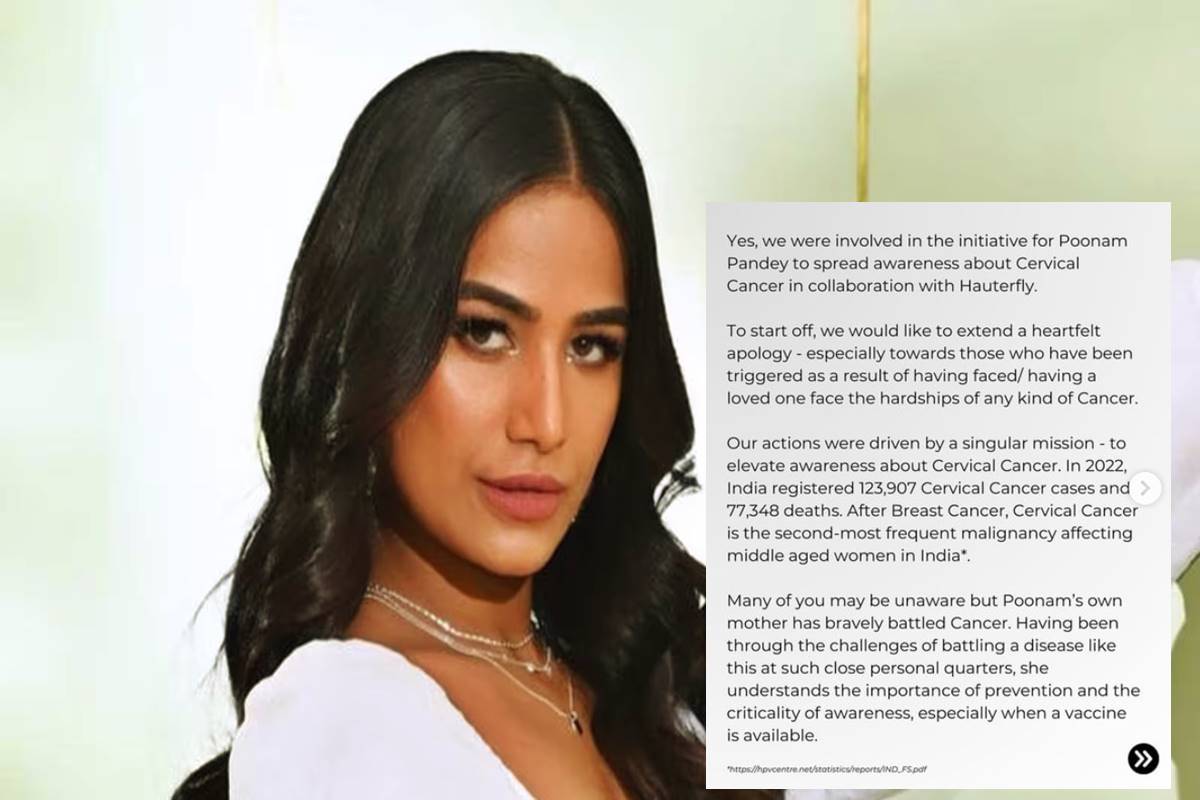 Poonam Pandey’s agency Schbang apologizes for fake death stunt