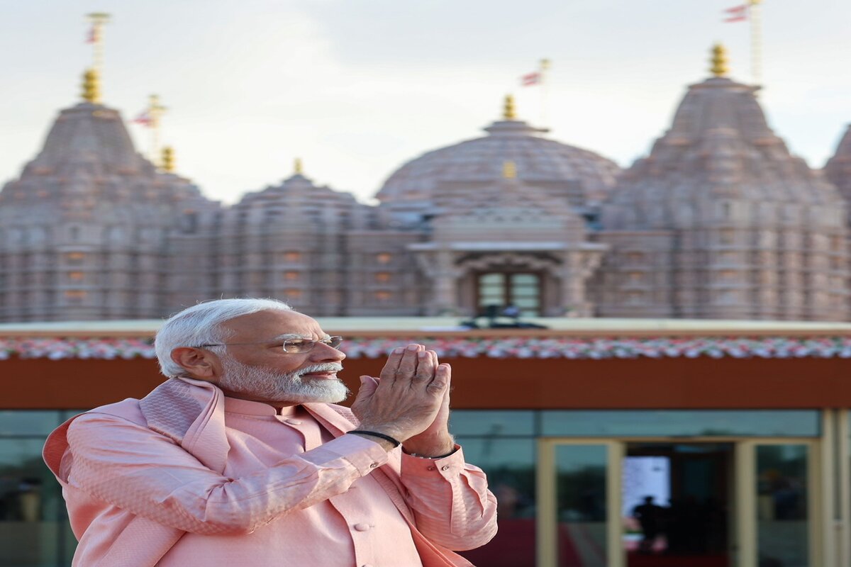 Adityanath praises PM Modi for first Hindu temple in UAE