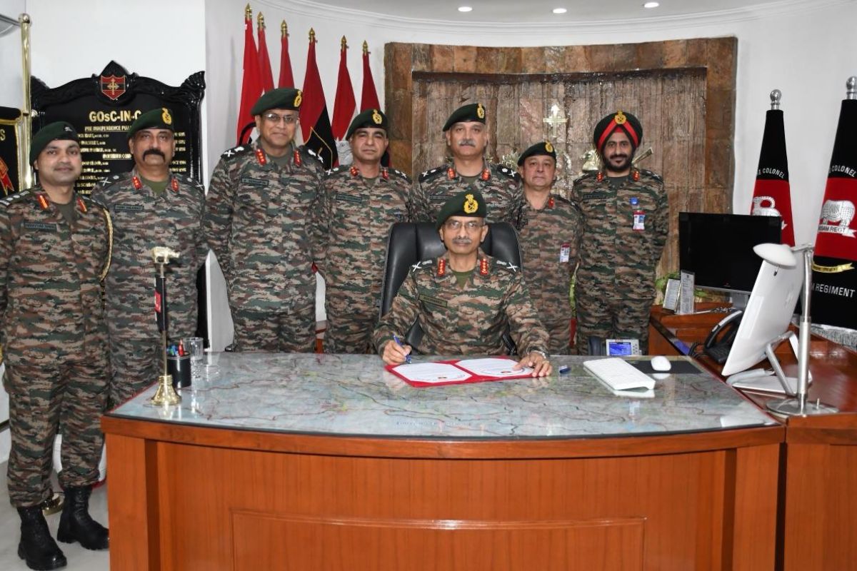 Lt General Suchindra Kumar takes charge of Army’s Northern Command
