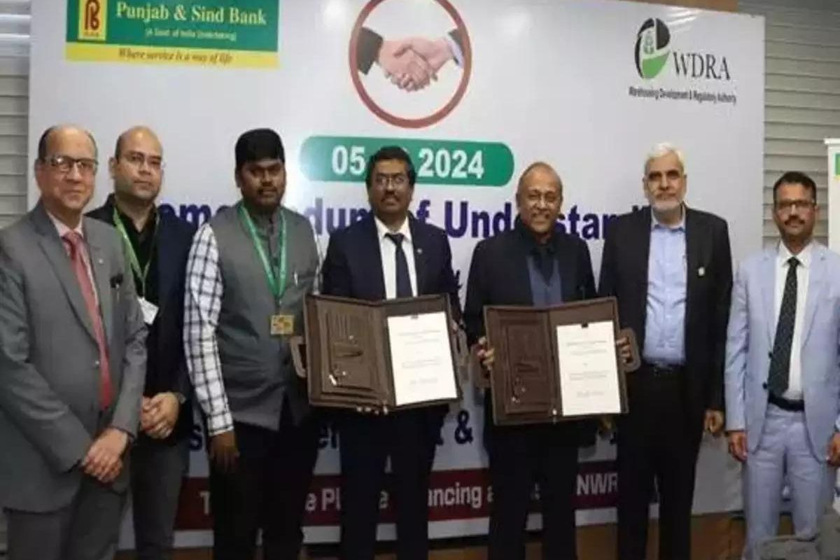 WDRA signs MoU with Punjab & Sind Bank to facilitate loans at low rates to farmers