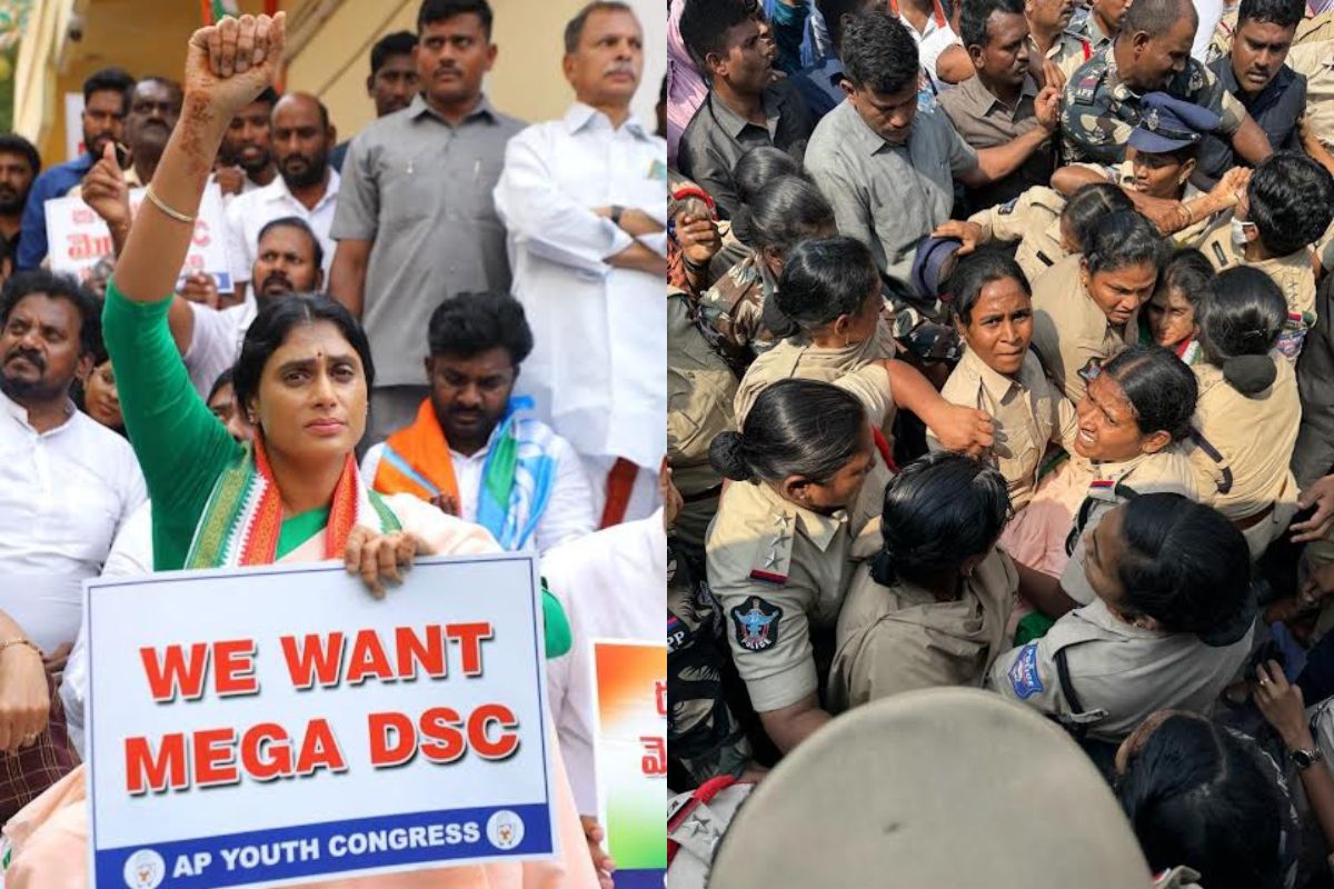YS Sharmila arrested; calls Jagan dictator