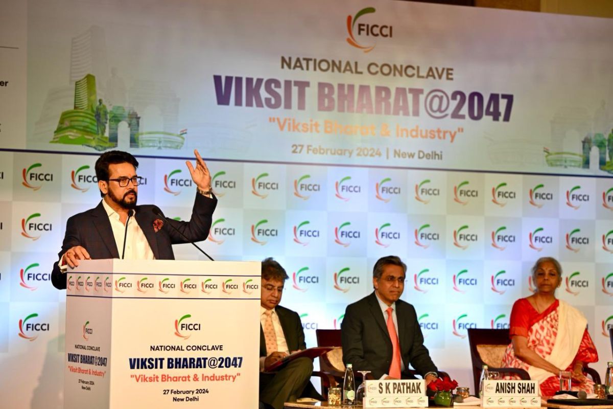 Forge partnerships for investment in India, Thakur tells FICCI’s National Conclave