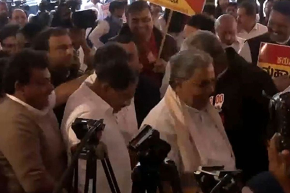 Siddaramaiah, other Cong leaders protest against Centre over alleged ‘economic oppression’ of Karnataka