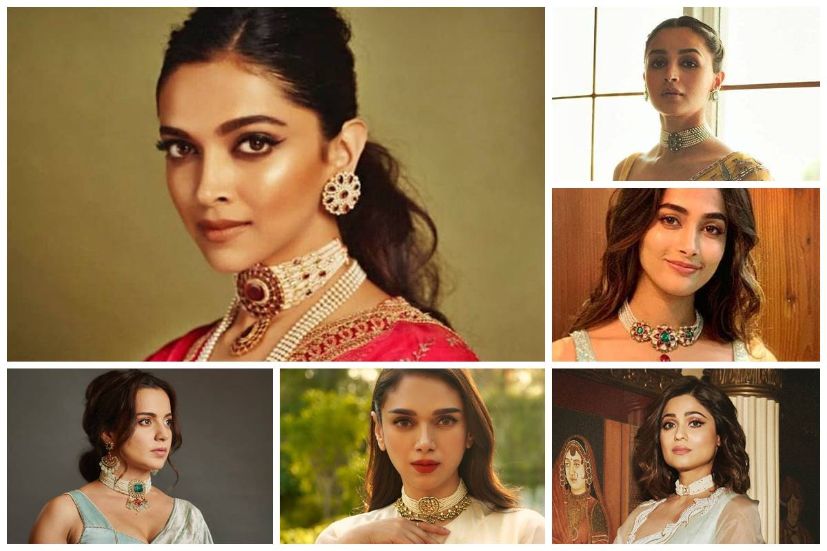 Indian actresses embrace chokers to elevate traditional attire