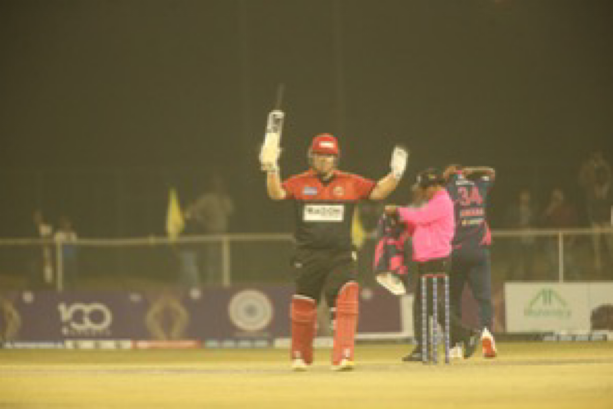 IVPL 2024: Richard Levi’s ton leads Red Carpet Delhi to 27-run win over Rajasthan Legends