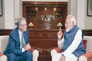 “Healthcare, education and agriculture” PM Modi underlines areas leveraging technology in his conversation with Bill Gates