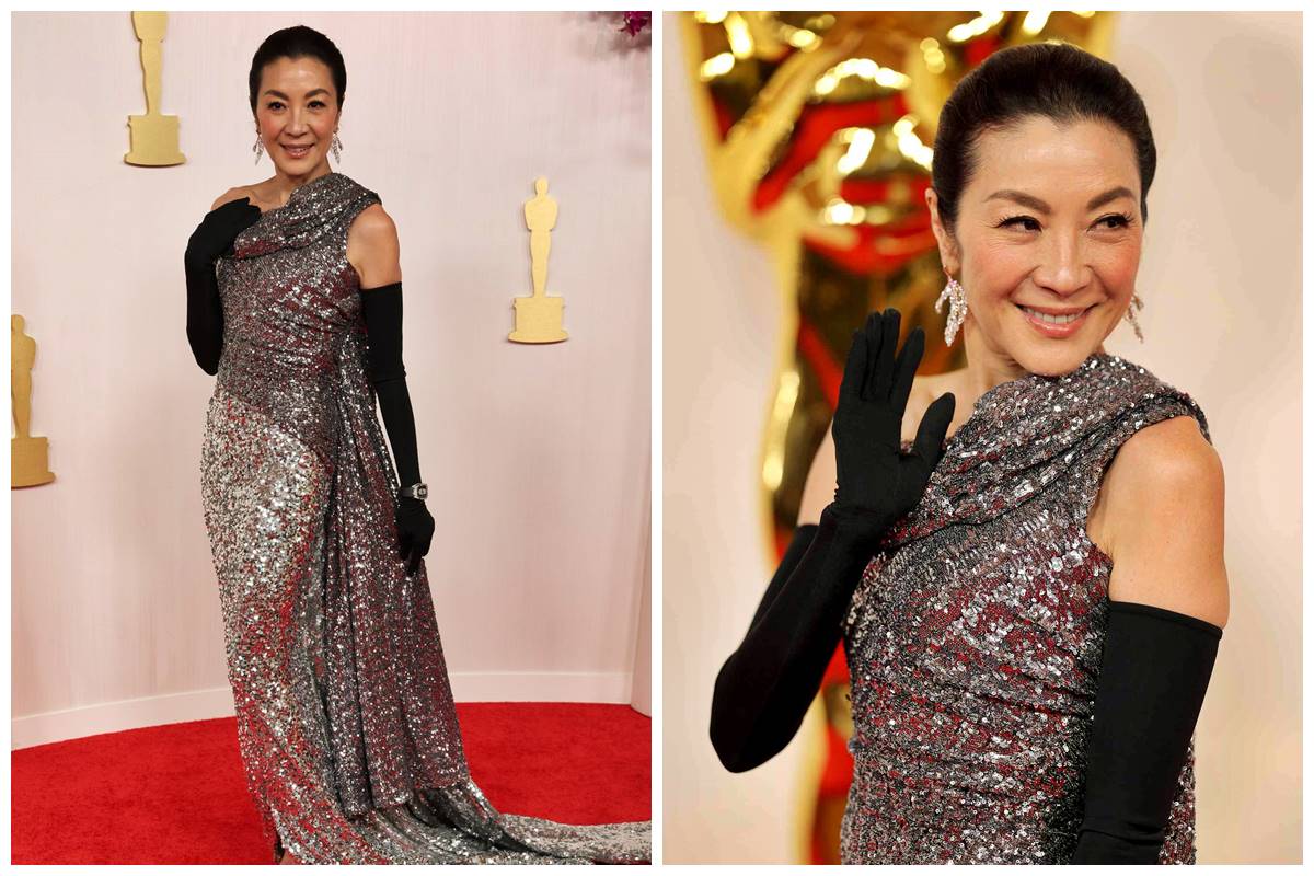 Michelle Yeoh stuns in custom Balenciaga at Oscars 2024