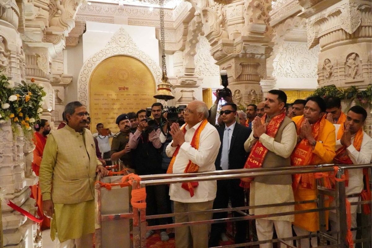 Gujarat CM along with his ministers have darshan of Shri Ram Lalla
