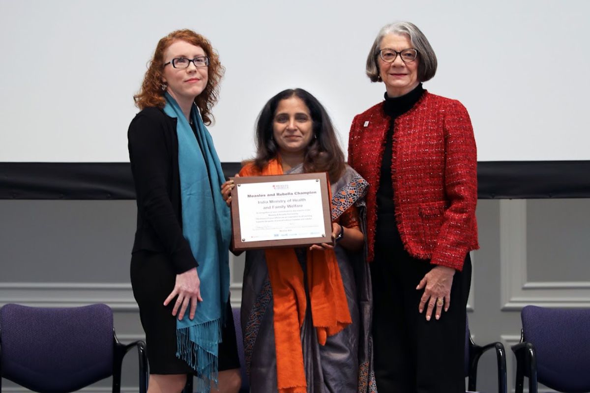 India receives ‘Measles and Rubella Champion’ award