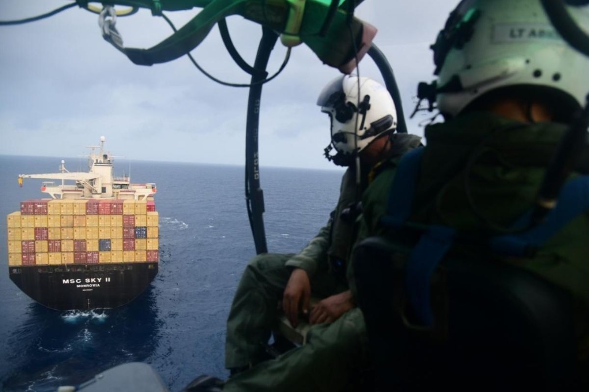 Watch: Indian Navy rescues merchant vessel under drone attack in Gulf of Aden