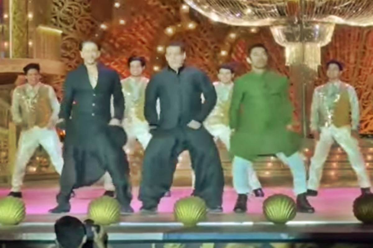 Three Khans dance at Ambani pre-wedding gala