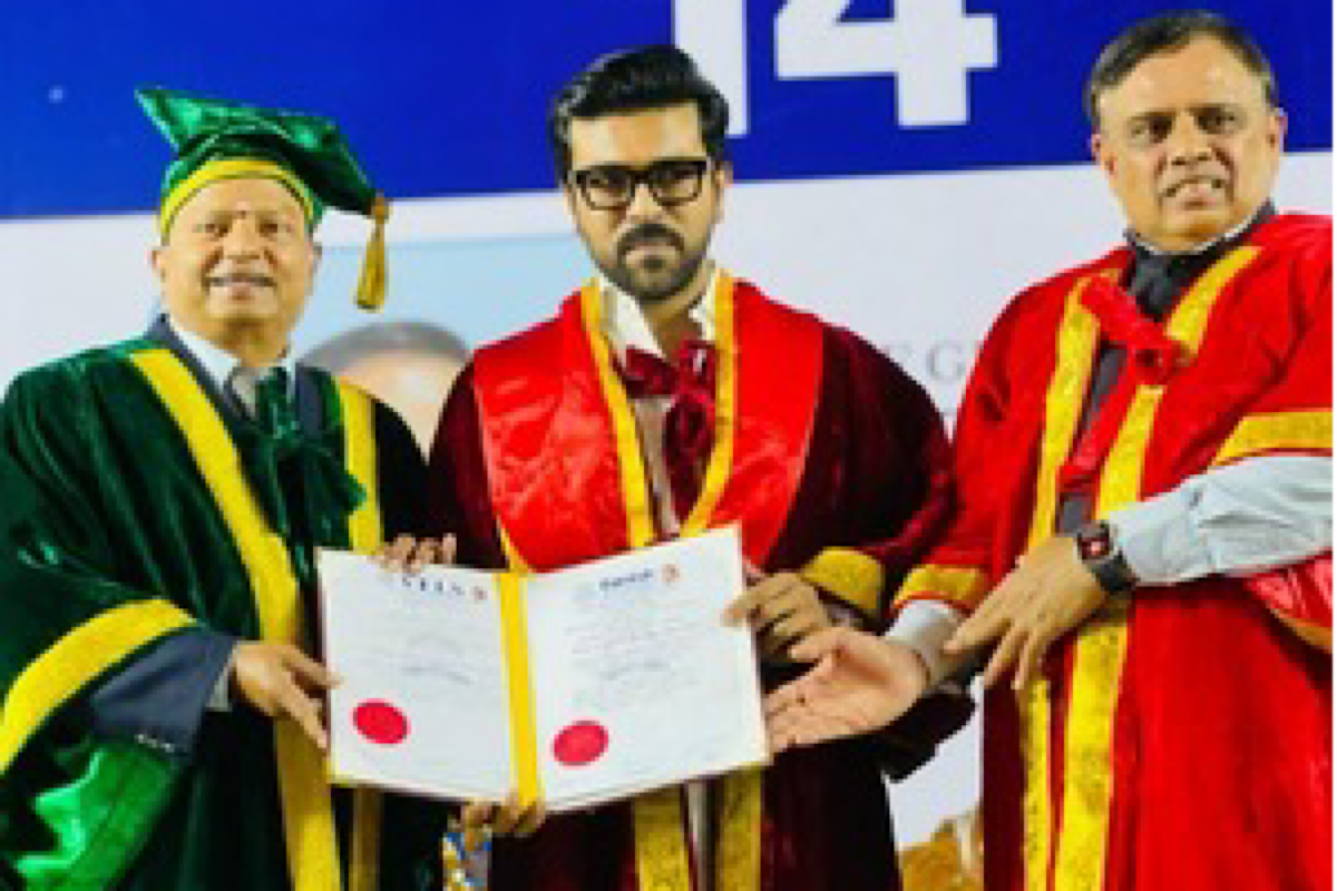 Dr Ram Charan: Chennai university confers honorary doctorate on power star