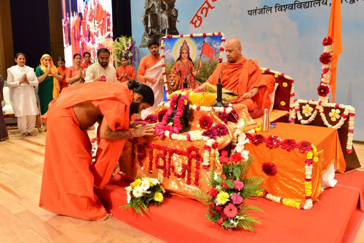 Chhatrapati Shivaji Maharaj katha day 8: Baba Ramdev calls for ‘educational freedom’