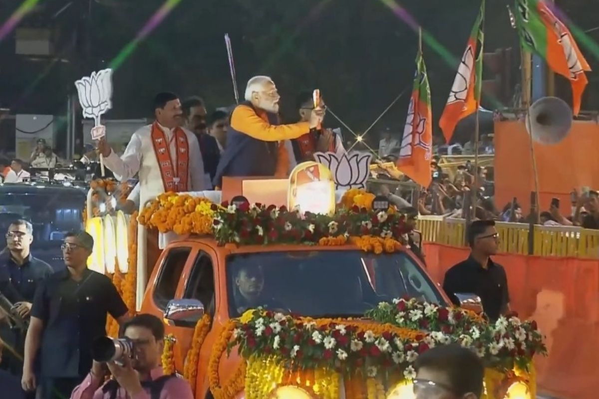 Prime Minister Modi holds mega road show in MP’s Jabalpur
