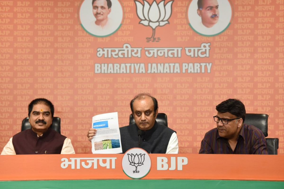 BJP takes potshots at pictures of foreign locales in Cong poll manifesto