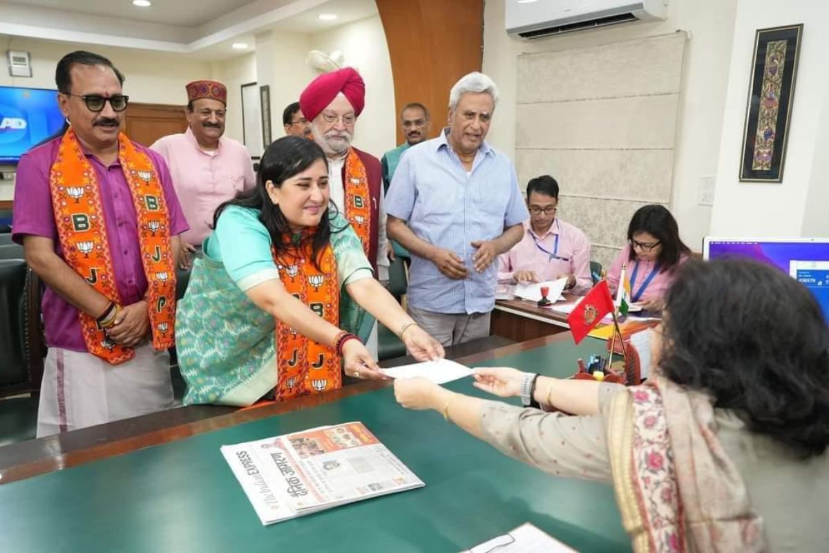Bansuri Swaraj files nomination from New Delhi LS seat