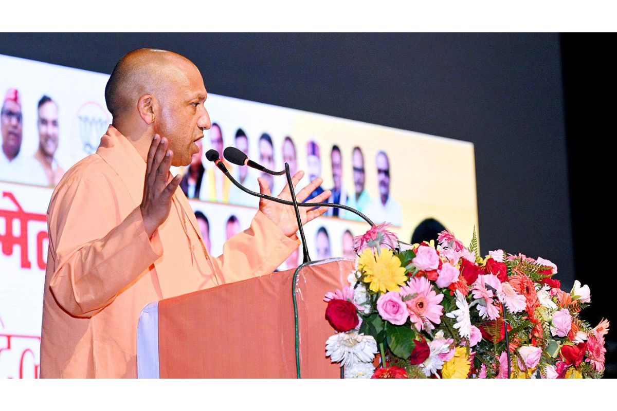 CM Yogi campaigns for LS polls on law and order plank