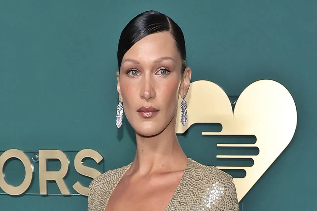 Bella Hadid leaves modeling for fragrance line launch