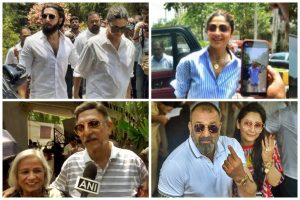 Mumbai Elections: Celebrities lead the way to polling booths