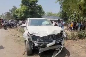 Police vehicle of Brij Bhushan’s son mows down 3 ppl in UP, 2 die on spot