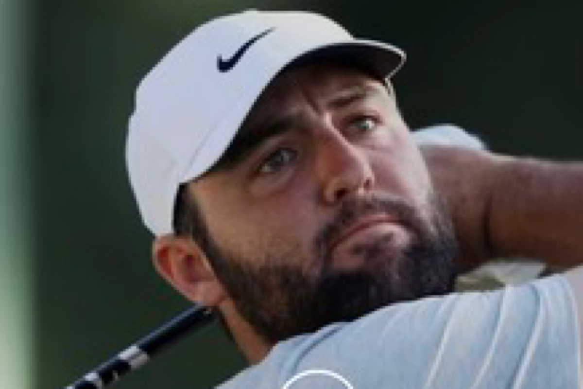 Golf: Scheffler hauls himself into contention with 63, lies second at Charles Schwab