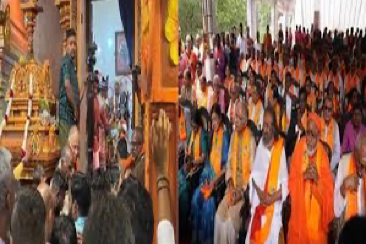 Kumbhabhishekam of Seetha Amman temple in Sri Lanka held with holy Saryu water from Ayodhya