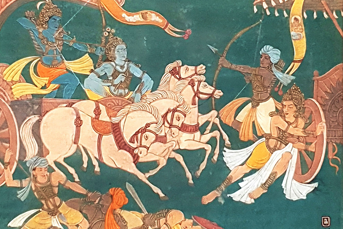 Mahabharata through paintings by Nandalal Bose