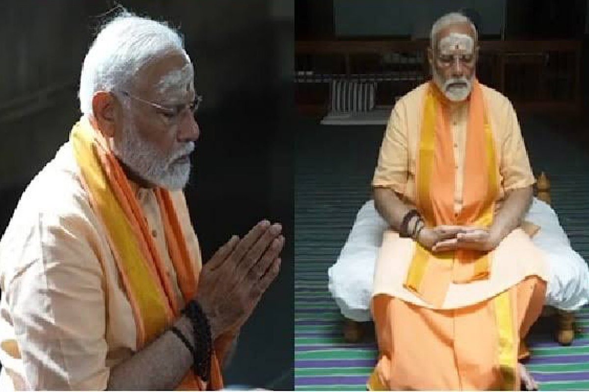 PM Modi’s meditation at Vivekananda Rock Memorial in Kanyakumari continues