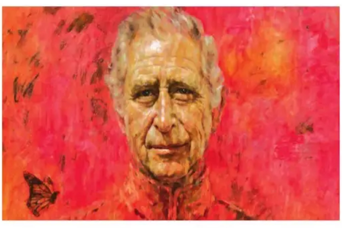 Seeing red over a king’s painting