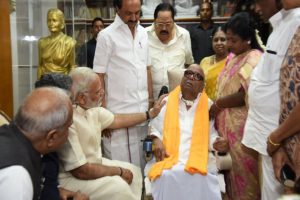 PM, INDIA bloc leaders pay homage to Karunanidhi on his 100th birth anniversary