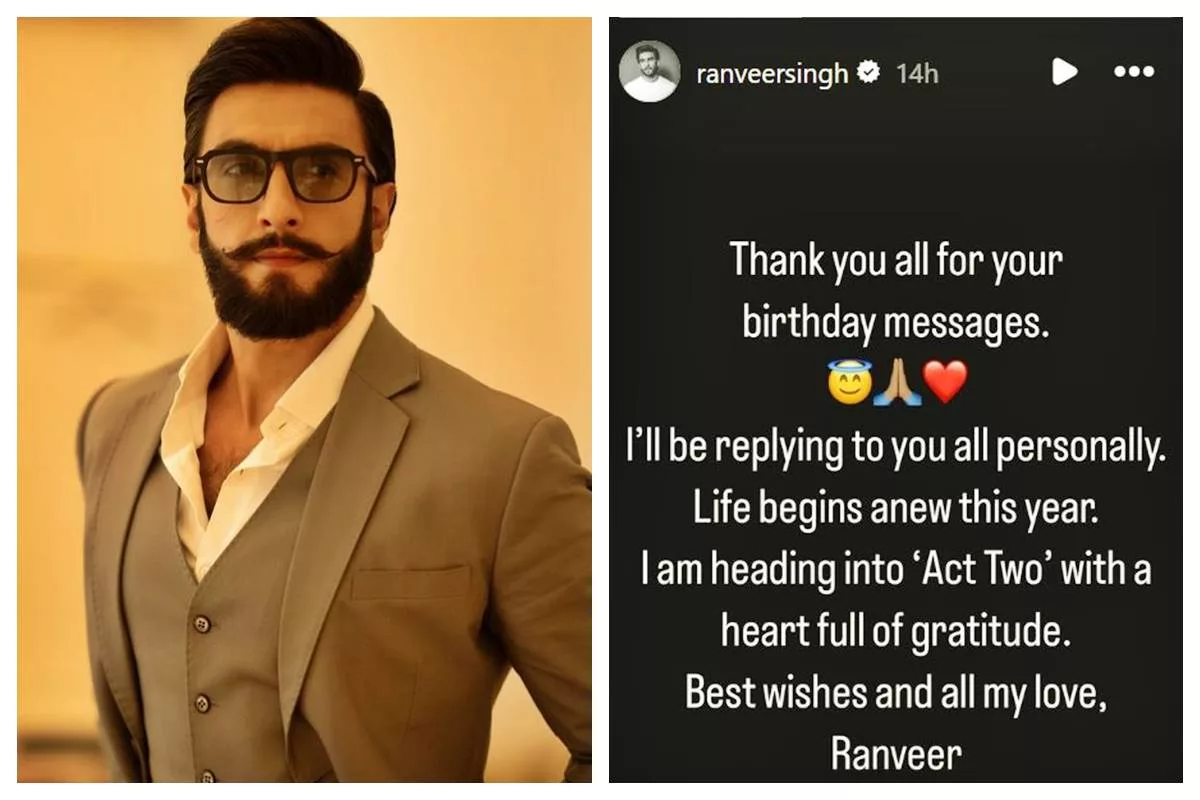 Ranveer Singh reflects on new beginnings amid birthday celebrations
