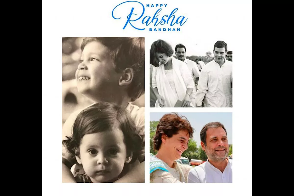 Gandhi siblings post heartfelt Raksha Bandhan messages, share photos