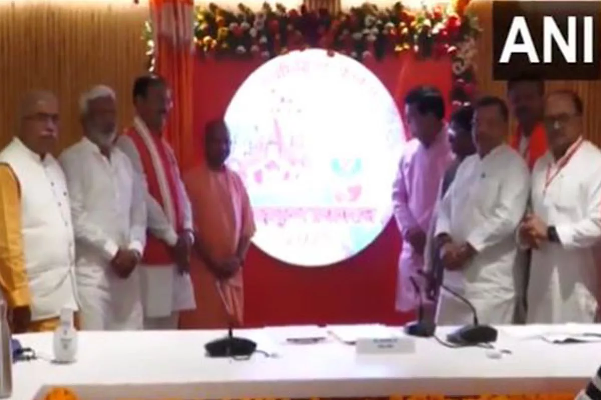 UP CM Yogi Adityanath unveils logo for Maha Kumbh 2025 in Prayagraj