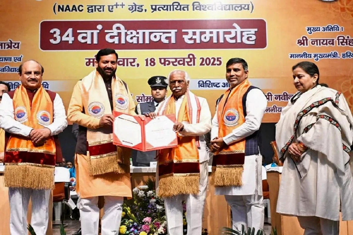 Honorary degree of Doctor of Literature conferred upon Haryana CM