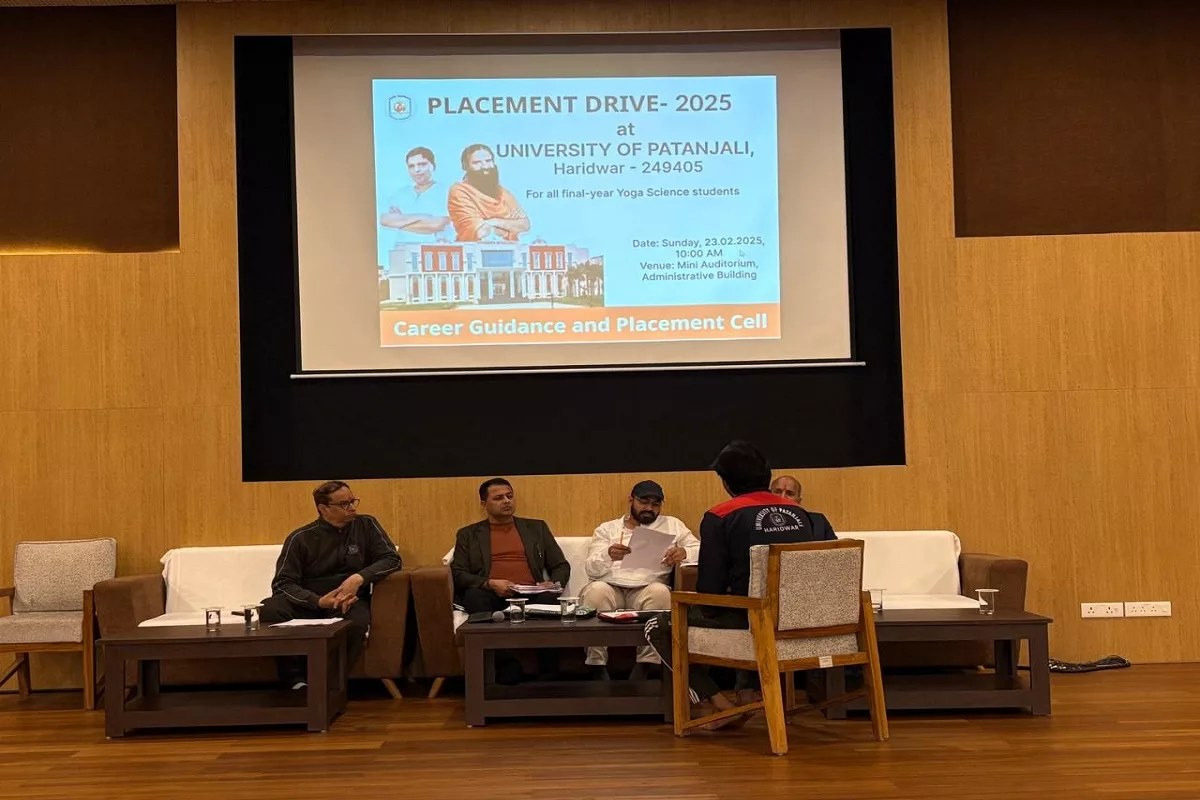 Patanjali University’s 24 students secure jobs in campus placement drive