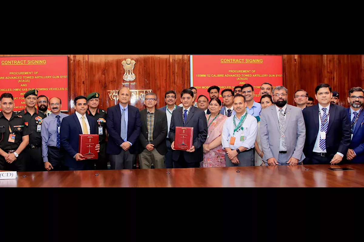Centre inks Rs 6,900 cr contracts for advanced artillery gun systems, high mobility vehicles